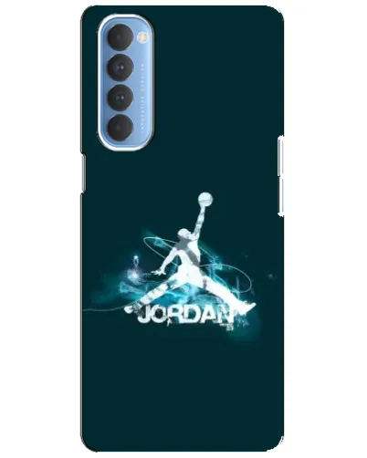 Чехол для OPPO Reno 4 Pro с картинкой «Jordan Blue Fire»
