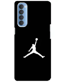 Чехол для OPPO Reno 4 Pro с картинкой «Jordan Silhouette»