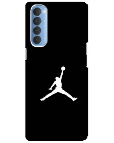 Чехол для OPPO Reno 4 Pro с картинкой «Jordan Silhouette»
