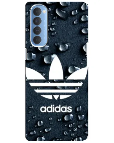Чехол для OPPO Reno 4 Pro с картинкой «Adidas Trefoil Blue» Чехол для OPPO Reno 4 Pro с картинкой «Adidas Trefoil Blue»
