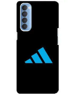 Чехол для OPPO Reno 4 Pro с картинкой «Adidas Cyan Logo»