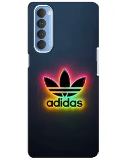 Чехол для OPPO Reno 4 Pro с картинкой «Неоновый Adidas»