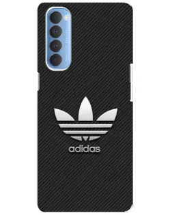 Чехол для OPPO Reno 4 Pro с картинкой «Adidas Карбоновая текстура»
