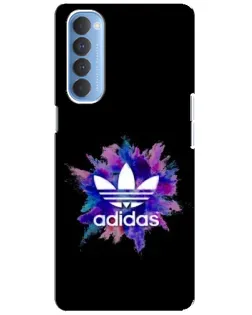 Чехол для OPPO Reno 4 Pro с картинкой «Взрыв красок Adidas»