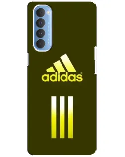Чехол для OPPO Reno 4 Pro с картинкой «Оливковый градиент Adidas»