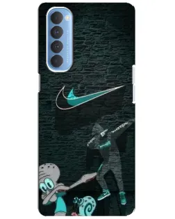 Чехол для OPPO Reno 4 Pro с картинкой «Спортивный арт Nike»