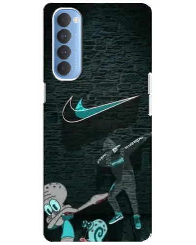 Чехол для OPPO Reno 4 Pro с картинкой «Спортивный арт Nike»