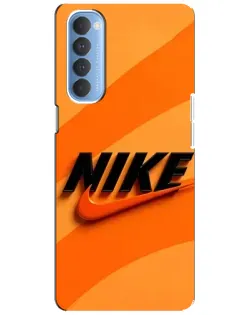 Чехол для OPPO Reno 4 Pro с картинкой «Оранжевый драйв Nike»