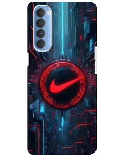 Чехол для OPPO Reno 4 Pro с картинкой «Техногенный стиль Nike»