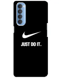 Чехол для OPPO Reno 4 Pro с картинкой «Классический принт Nike»