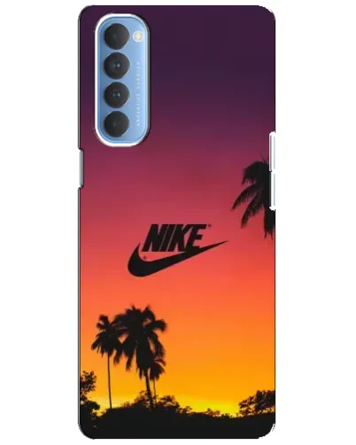 Чехол для OPPO Reno 4 Pro с картинкой «Nike на закате солнца»