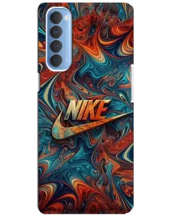 Чехол для OPPO Reno 4 Pro с картинкой «Nike в абстракции»