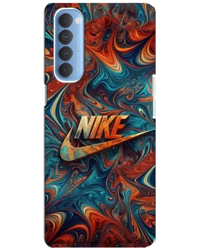 Чехол для OPPO Reno 4 Pro с картинкой «Nike в абстракции»
