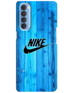 Чехол для OPPO Reno 4 Pro с картинкой «Голубое дерево Nike»