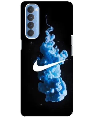 Чехол для OPPO Reno 4 Pro с картинкой «Nike и синий дым»