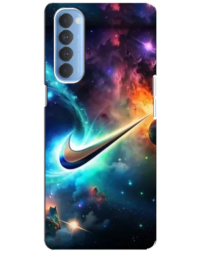 Чехол для OPPO Reno 4 Pro с картинкой «Космический Nike Swoosh»