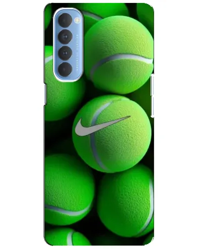 Чехол для OPPO Reno 4 Pro с картинкой «Теннисные мячи Найк»