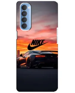 Чехол для OPPO Reno 4 Pro с картинкой «Nike и суперкар»