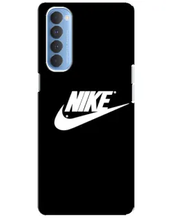 Чехол для OPPO Reno 4 Pro с картинкой «Мазки краски Nike»