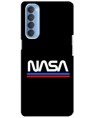 Чехол для OPPO Reno 4 Pro с картинкой «NASA — классика Red Blue»