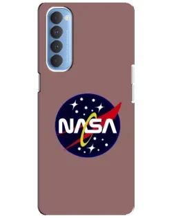 Чехол для OPPO Reno 4 Pro с картинкой «NASA — ретро космос»