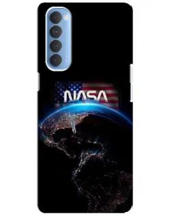Чехол для OPPO Reno 4 Pro с картинкой «Земля из космоса NASA»