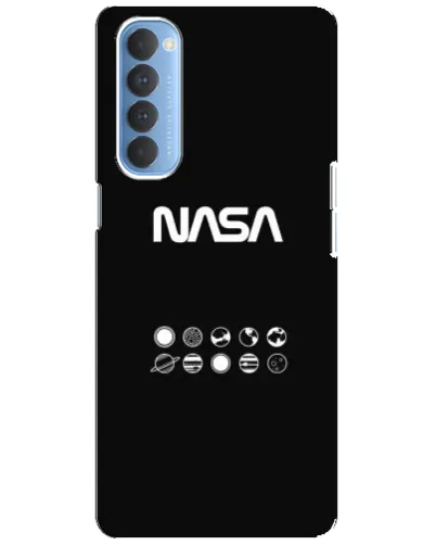 Чехол для OPPO Reno 4 Pro с картинкой «NASA — технический принт»