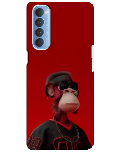 Чехол для OPPO Reno 4 Pro с картинкой «Bored Ape в красном» Чехол для OPPO Reno 4 Pro с картинкой «Bored Ape в красном»