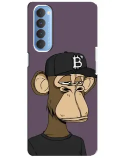 Чехол для OPPO Reno 4 Pro с картинкой «Bored Ape в кепке» Чехол для OPPO Reno 4 Pro с картинкой «Bored Ape в кепке»