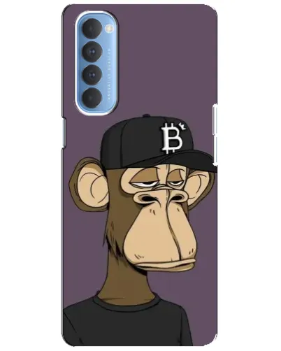 Чехол для OPPO Reno 4 Pro с картинкой «Bored Ape в кепке» Чехол для OPPO Reno 4 Pro с картинкой «Bored Ape в кепке»