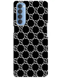 Чехол для OPPO Reno 4 Pro с картинкой «Gucci — сетчатый паттерн»