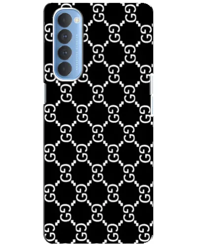 Чехол для OPPO Reno 4 Pro с картинкой «Gucci — сетчатый паттерн»