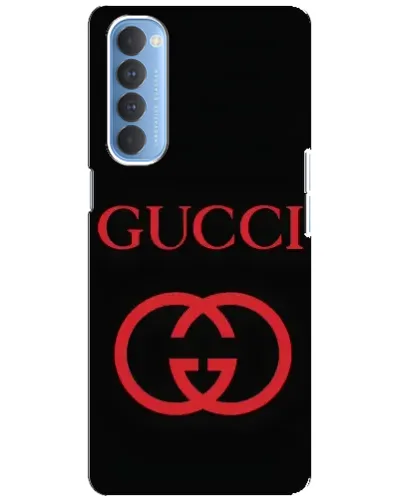 Чехол для OPPO Reno 4 Pro с картинкой «Gucci — красный логотип»