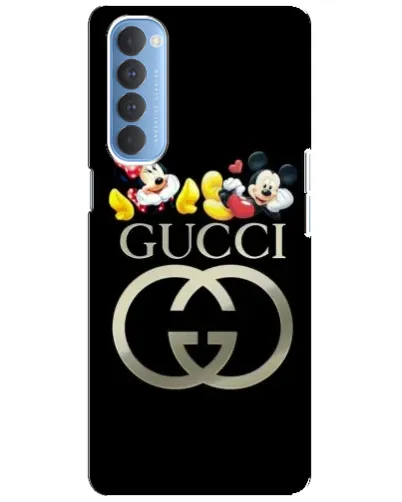 Чехол для OPPO Reno 4 Pro с картинкой «Gucci — герои Disney»