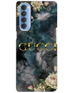 Чехол для OPPO Reno 4 Pro с картинкой «Абстрактные цветы Gucci» Чехол для OPPO Reno 4 Pro с картинкой «Абстрактные цветы Gucci»