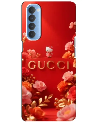 Чехол для OPPO Reno 4 Pro с картинкой «Gucci — золотой сад»