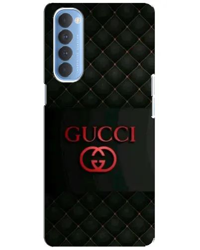 Чехол для OPPO Reno 4 Pro с картинкой «Gucci — стеганый черный»