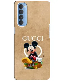 Чехол для OPPO Reno 4 Pro с картинкой «Микки Маус Gucci — крафт» Чехол для OPPO Reno 4 Pro с картинкой «Микки Маус Gucci — крафт»