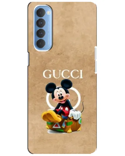 Чехол для OPPO Reno 4 Pro с картинкой «Микки Маус Gucci — крафт»