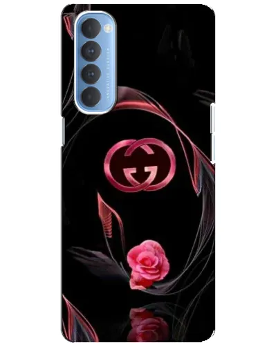 Чехол для OPPO Reno 4 Pro с картинкой «Gucci — неоновая роза»