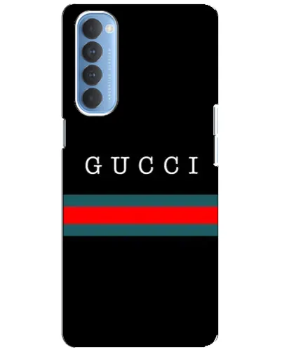 Чехол для OPPO Reno 4 Pro с картинкой «Gucci — красный пояс»