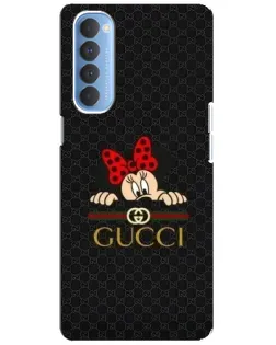 Чехол для OPPO Reno 4 Pro с картинкой «Минни Маус Gucci — черный» Чехол для OPPO Reno 4 Pro с картинкой «Минни Маус Gucci — черный»