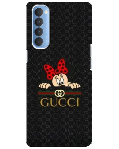 Чехол для OPPO Reno 4 Pro с картинкой «Минни Маус Gucci — черный»