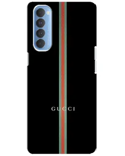 Чехол для OPPO Reno 4 Pro с картинкой «Gucci — строгая линия» Чехол для OPPO Reno 4 Pro с картинкой «Gucci — строгая линия»