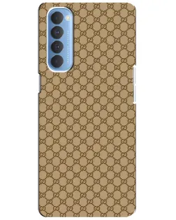 Чехол для OPPO Reno 4 Pro с картинкой «Gucci — классический беж» Чехол для OPPO Reno 4 Pro с картинкой «Gucci — классический беж»