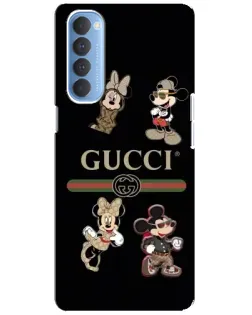Чехол для OPPO Reno 4 Pro с картинкой «Gucci — герои Disney и монограмма» Чехол для OPPO Reno 4 Pro с картинкой «Gucci — герои Disney и монограмма»