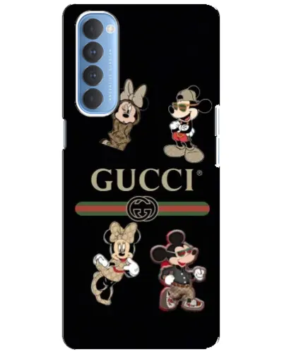 Чехол для OPPO Reno 4 Pro с картинкой «Gucci — герои Disney и монограмма» Чехол для OPPO Reno 4 Pro с картинкой «Gucci — герои Disney и монограмма»