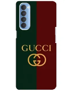 Чехол для OPPO Reno 4 Pro с картинкой «Gucci — темно-зеленый градиент» Чехол для OPPO Reno 4 Pro с картинкой «Gucci — темно-зеленый градиент»