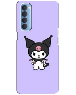 Чехол для OPPO Reno 4 Pro с картинкой «Kuromi — нежный фиолетовый»