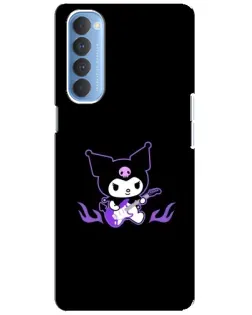 Чехол для OPPO Reno 4 Pro с картинкой «Электрическая Kuromi»